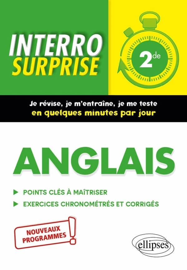 Interro surprise : anglais ; 2de (édition 2019)