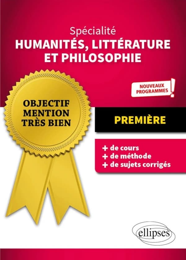 Spécialité humanités, littérature et philosophie : première : nouveaux programmes