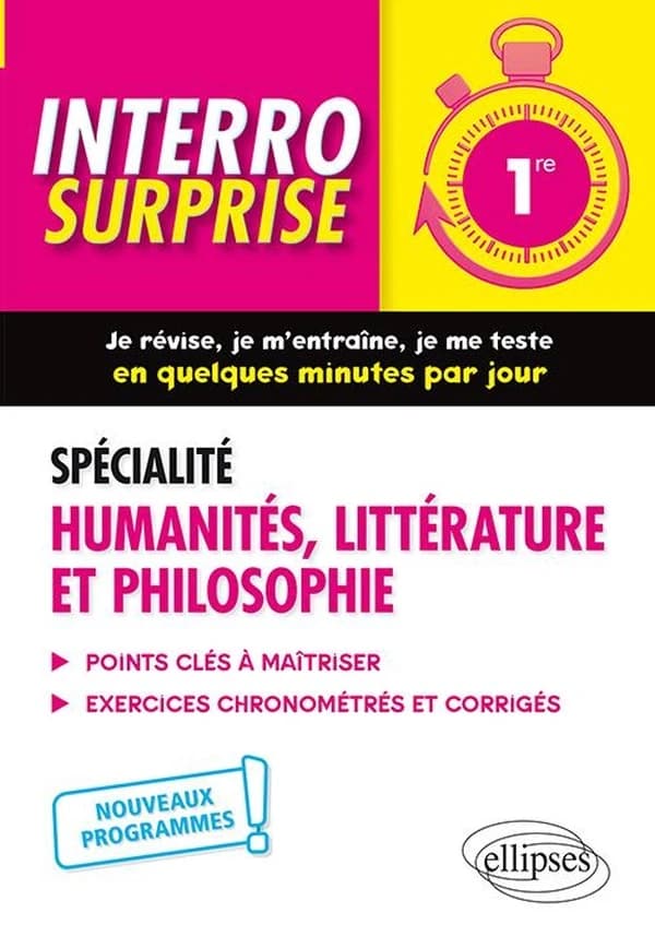 Spécialité humanités, littérature et philosophie 1re