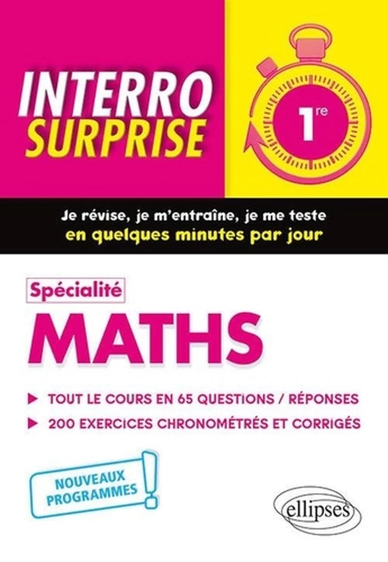 Spécialité Maths 1re : Nouveaux programmes