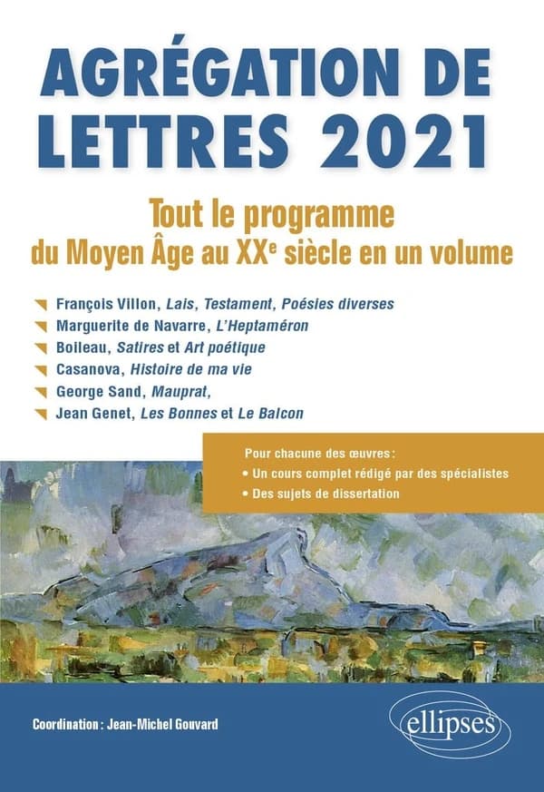 Agrégation de lettres 2021 : tout le programme du Moyen âge au XXe siècle en un volume