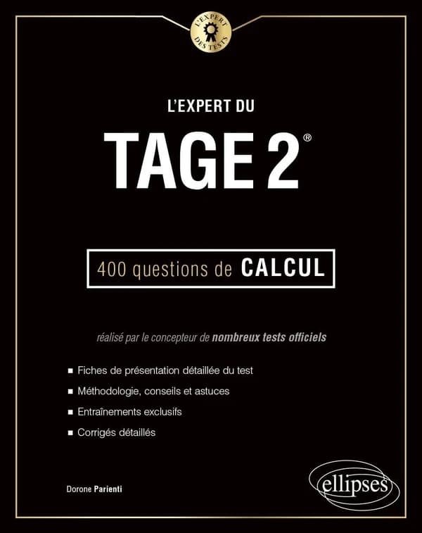 L'expert du TAGE 2 : 400 questions de calcul