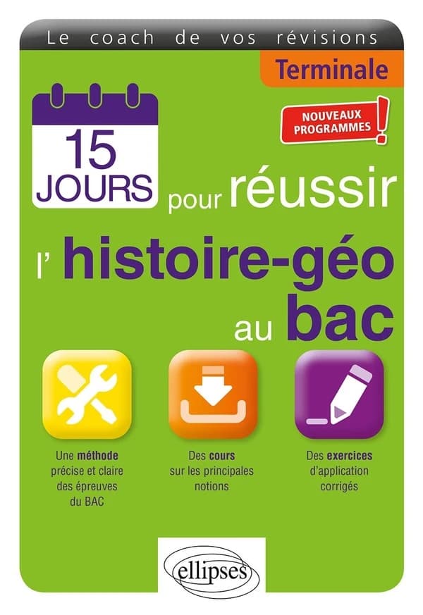 15 jours pour réussir l'histoire-géo au bac