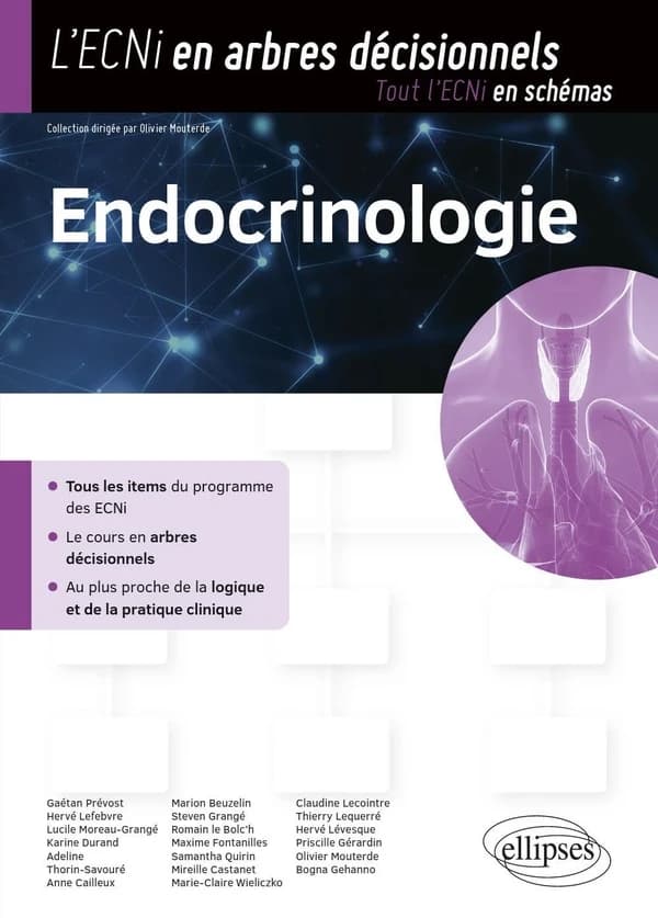 Endocrinologie : tous les items du programme de l'ECNI, le cours en arbres décisionnels, au plus proche de la logique et de la pratique clinique