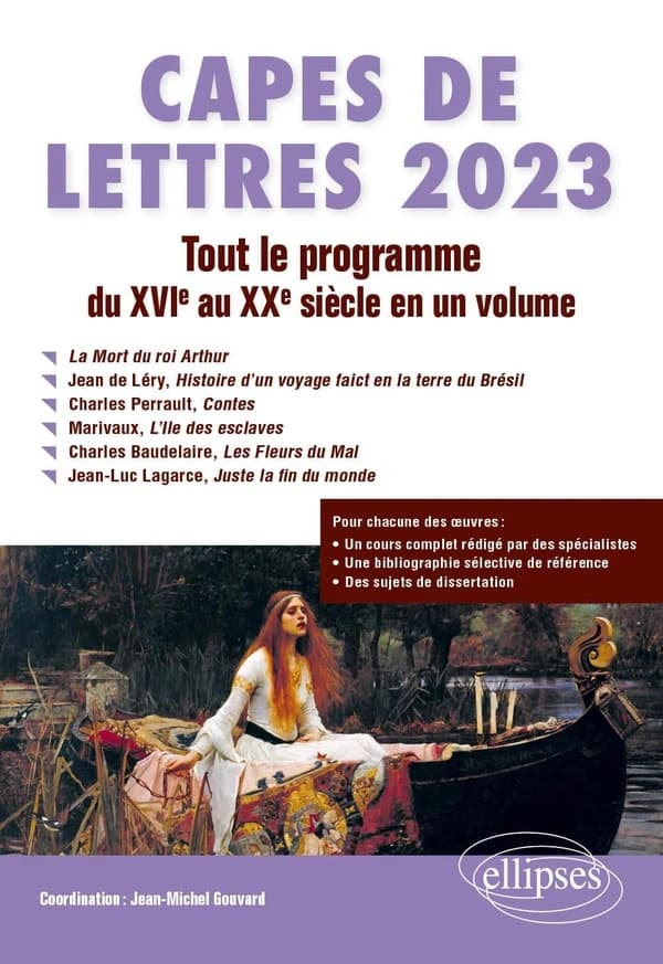 CAPES de lettres modernes 2023 : tout le programme de littérature française en un volume