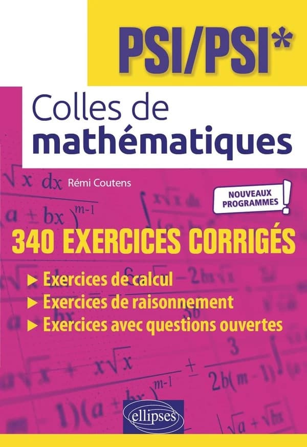 Colles de mathématiques : PSI-PSI* : nouveaux programmes