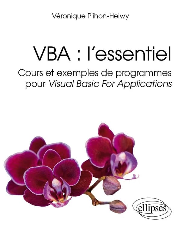 VBA : l'essentiel : cours et exemples de programmes pour Visual Basic for applications