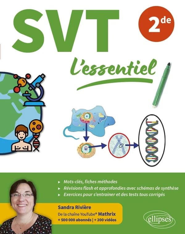 SVT l'essentiel : Seconde ; Pour réussir vos révisions avec de nombreuses figures en couleurs et vidéos explicatives