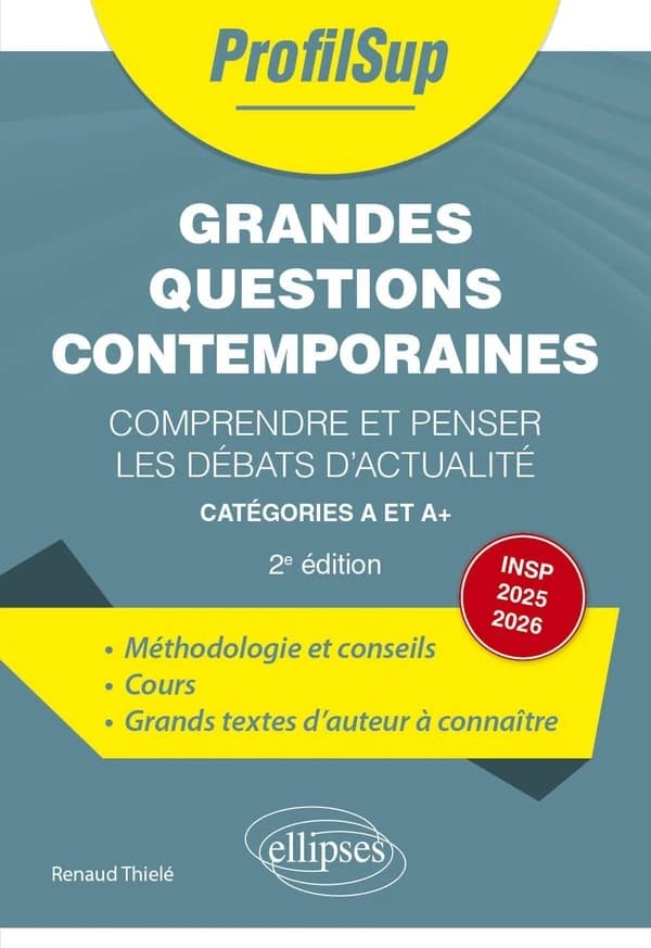 Grandes questions contemporaines : comprendre et penser les débats d'actualité : incluant le programme INSP 2025-2026, science & travail (2e éd.) Renaud Thielé