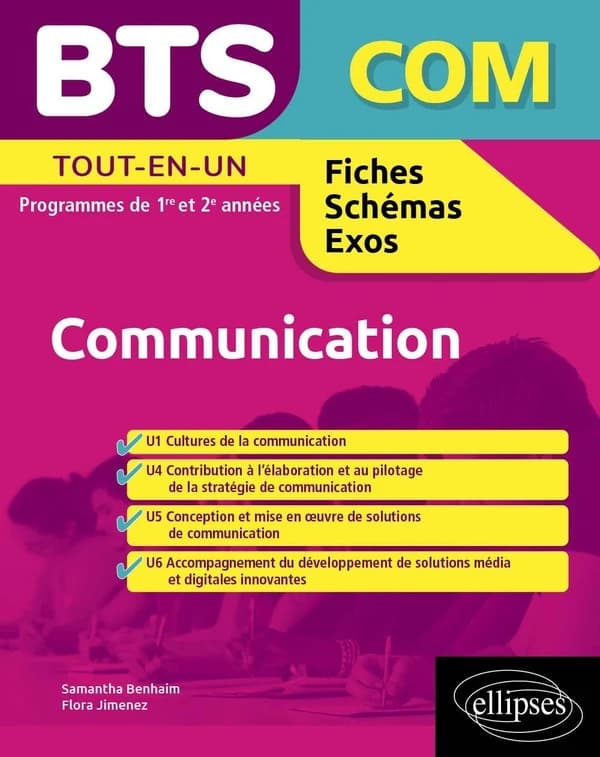BTS COM, communication : tout-en-un : programmes de 1re et 2e années : annales corrigées