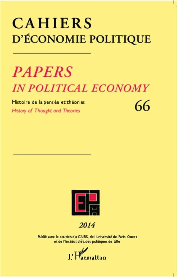 Cahiers d'économie politique n.66 : histoire de la pensée et théories