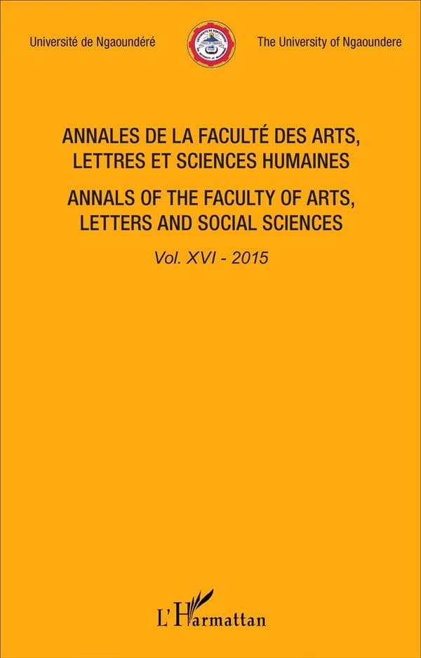 Annales de la faculté des arts, lettres et sciences humaines Tome 16 ; 2015