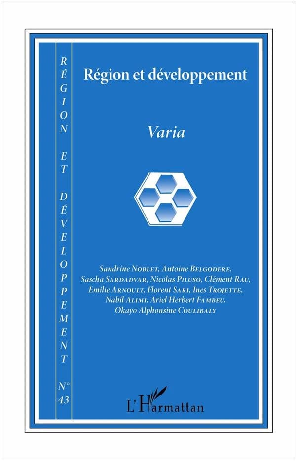 REGION ET DEVELOPPEMENT n.43 : varia