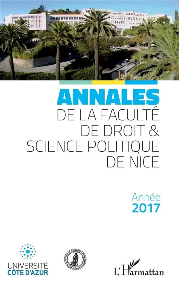 Annales de la faculté de droit et science politique de Nice : Année 2017