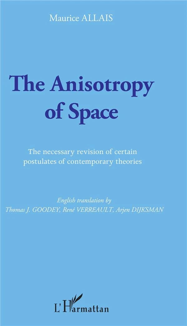 The anisotropy of space ; the necessary revision of certain postulates of contemporary theories