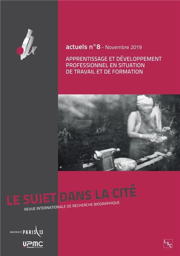 Novembre 2019 ; apprentissage et développement professionnel en situation de travail et de formation