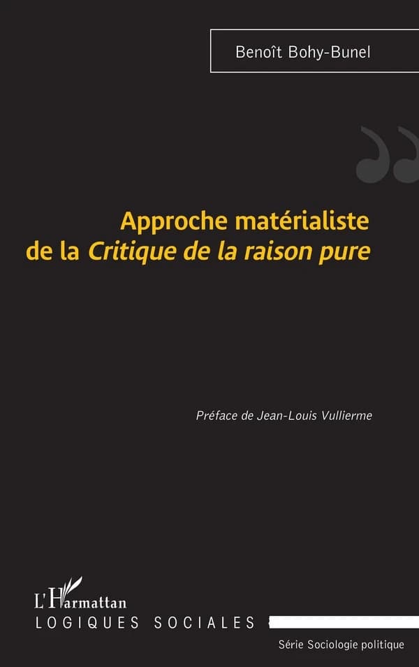 Approche matérialiste de la "Critique de la raison pure"