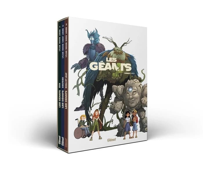Coffret en 3 volumes : Tome 1 : Erin ; Tome 2 : Siegfried ; Tome 3 : Bora et Lea : Avec une planche de stickers et un poster géant