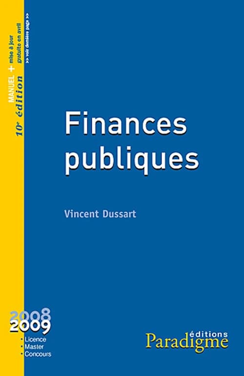 Finances publiques ([10e éd.]) Vincent Dussart