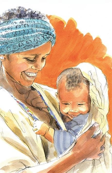 Sourire d'enfant ; carnet rigide