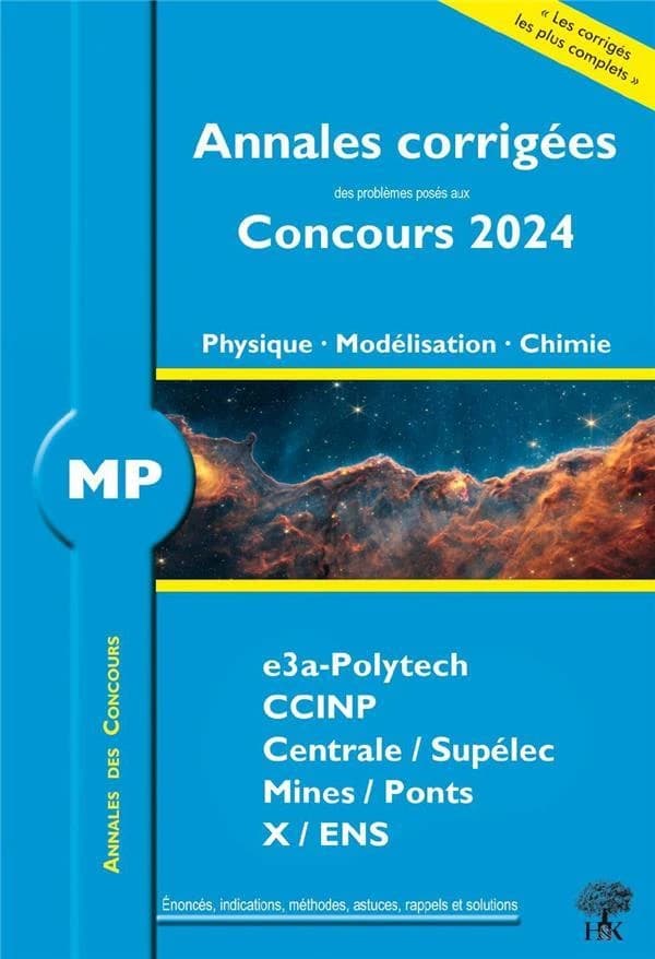 MP physique, modélisation, chimie 2024