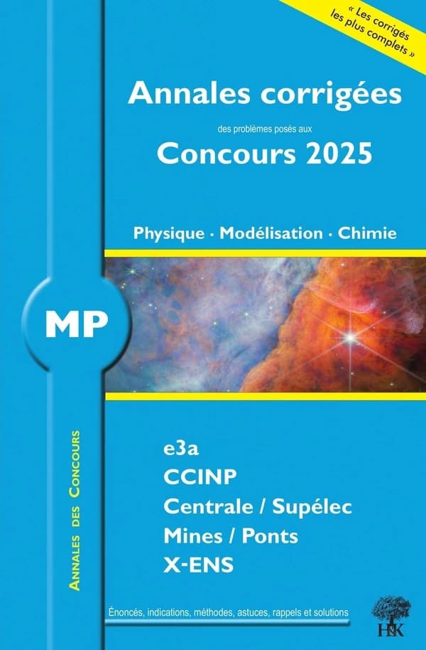 MP physique, modélisation, chimie 2025