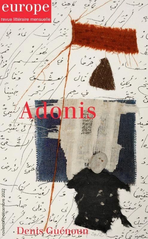 Revue Europe n.1123-1124 : Adonis ; Denis Guénoun