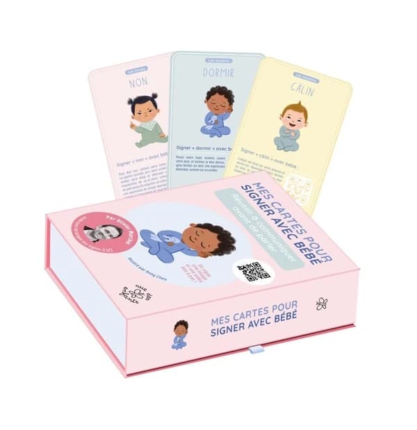 Mes cartes pour signer avec bébé : Un signe, une image et une vidéo pas-à-pas