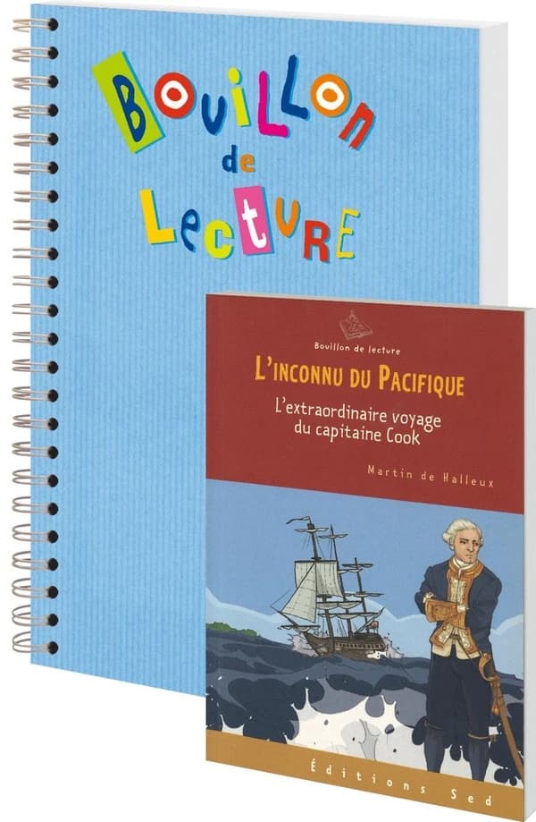 BOUILLON DE LECTURE : l'inconnu du Pacifique, de Martin Halleux ; CM1 ; 24 livres avec fichier