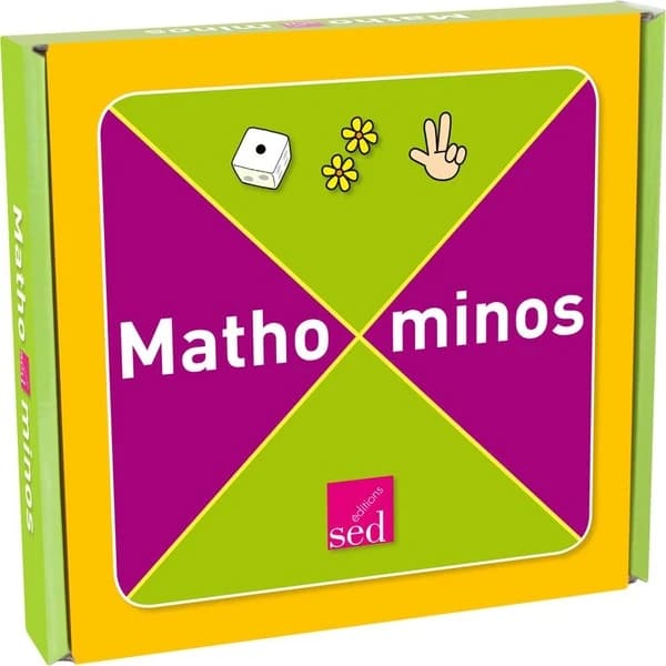 JEUX EDUCATIFS : mathominos ; cycle 2 ; 4 jeux de cartes ; 2 plateaux jeux ; 1 notice