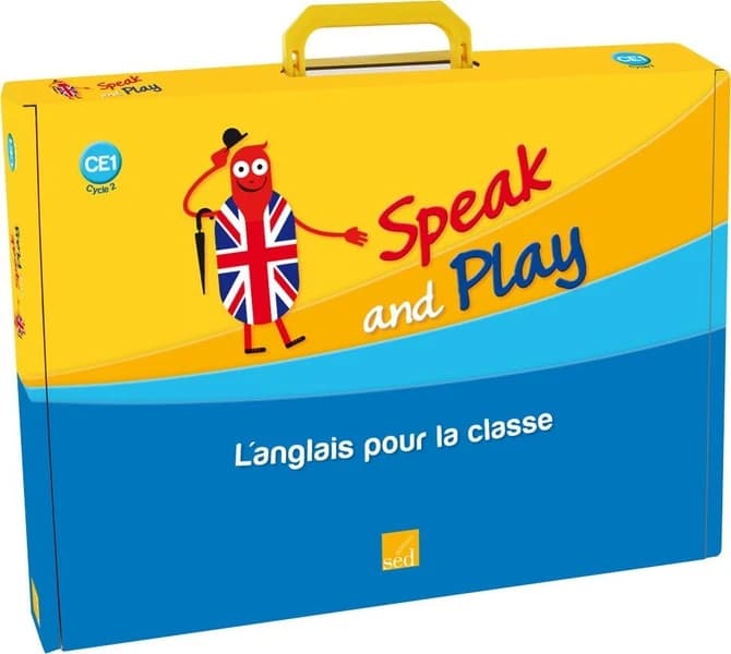 SPEAK AND PLAY : anglais ; CE1 ; cycle 2 ; fichier ressources, 94 flashcards, 10 posters, story time book, CD