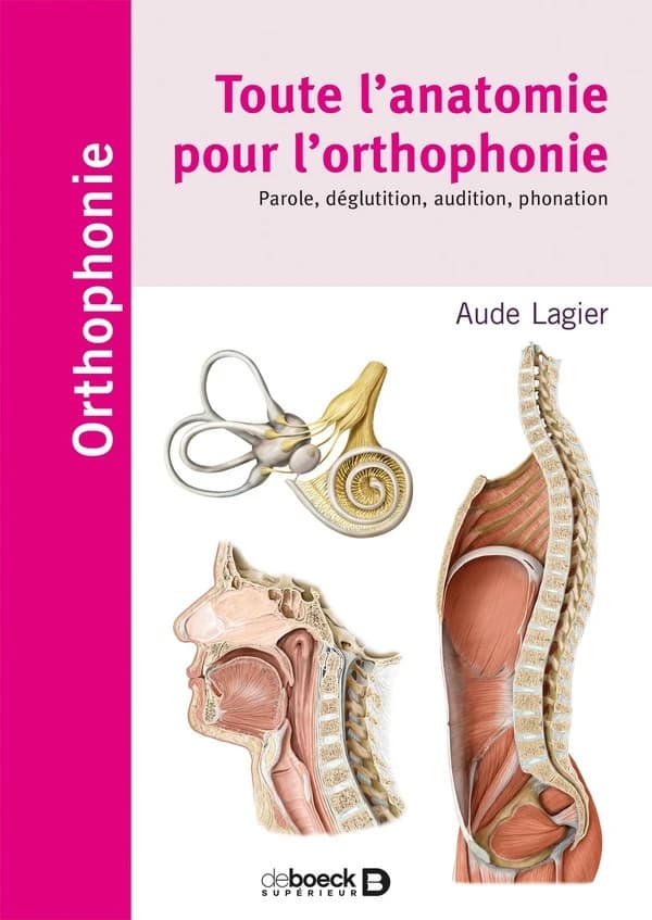 Toute l'anatomie pour l'orthophonie : phonation, parole, langage, déglutition, audition