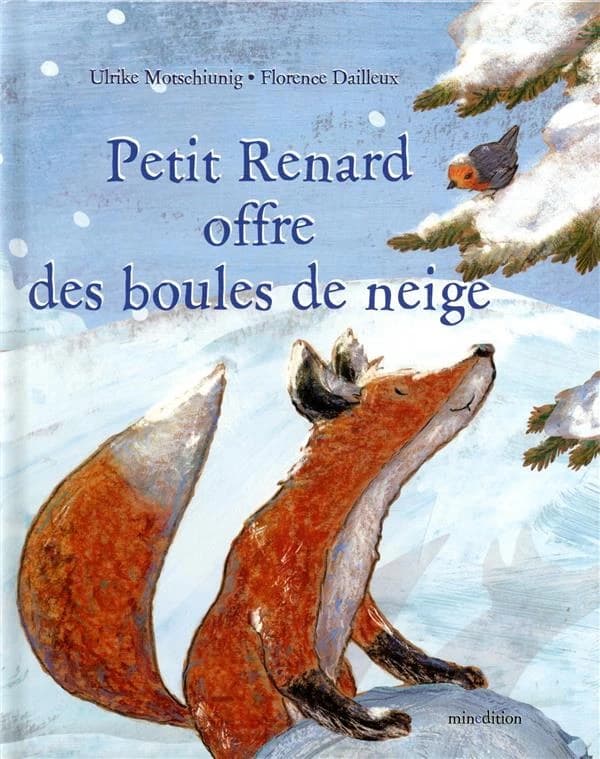 Petit Renard offre des boules de neige