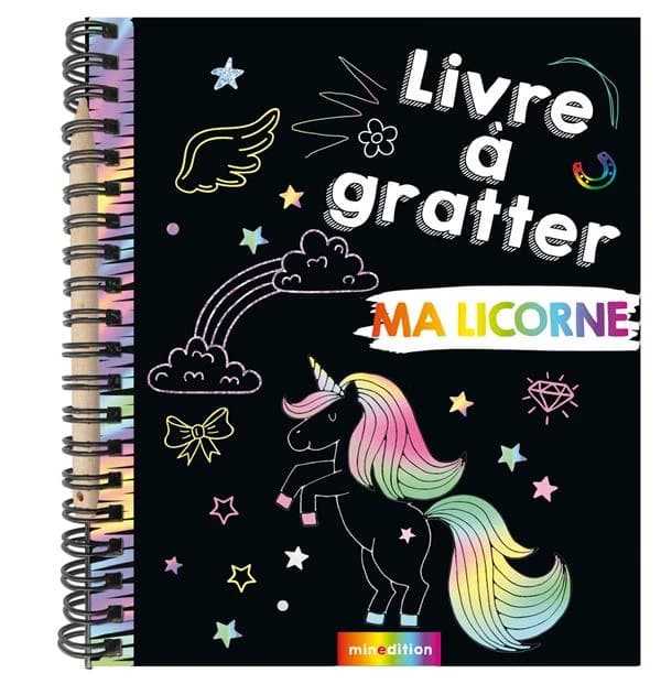 Livre à gratter : ma licorne : [Carte à gratter]