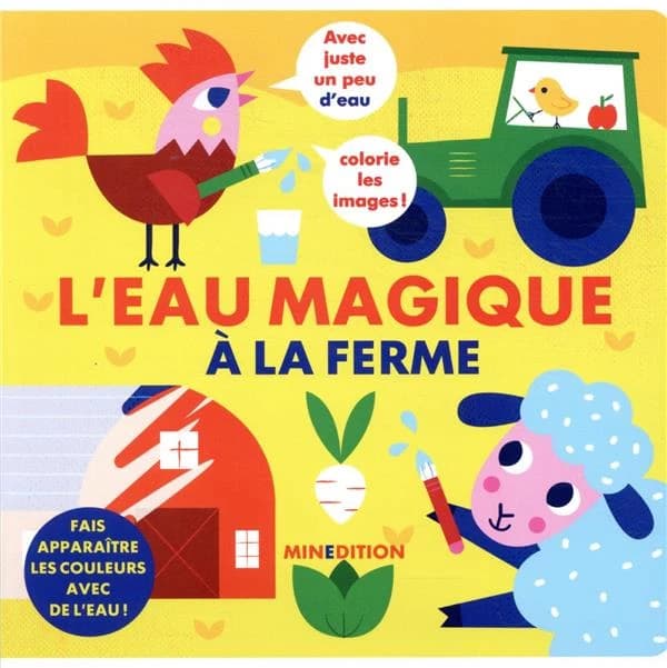 L'eau magique à la ferme : Fais apparaître les couleurs avec de l'eau !