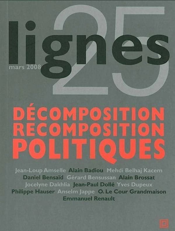 REVUE LIGNES : revue lignes Tome 25 ; décomposition
