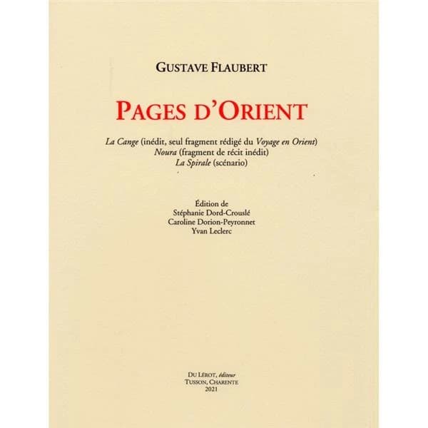 Pages d'Orient