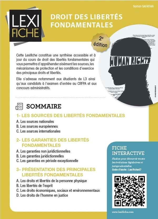 Droit des libertés fondamentales (2e éd.) Saman Safatian
