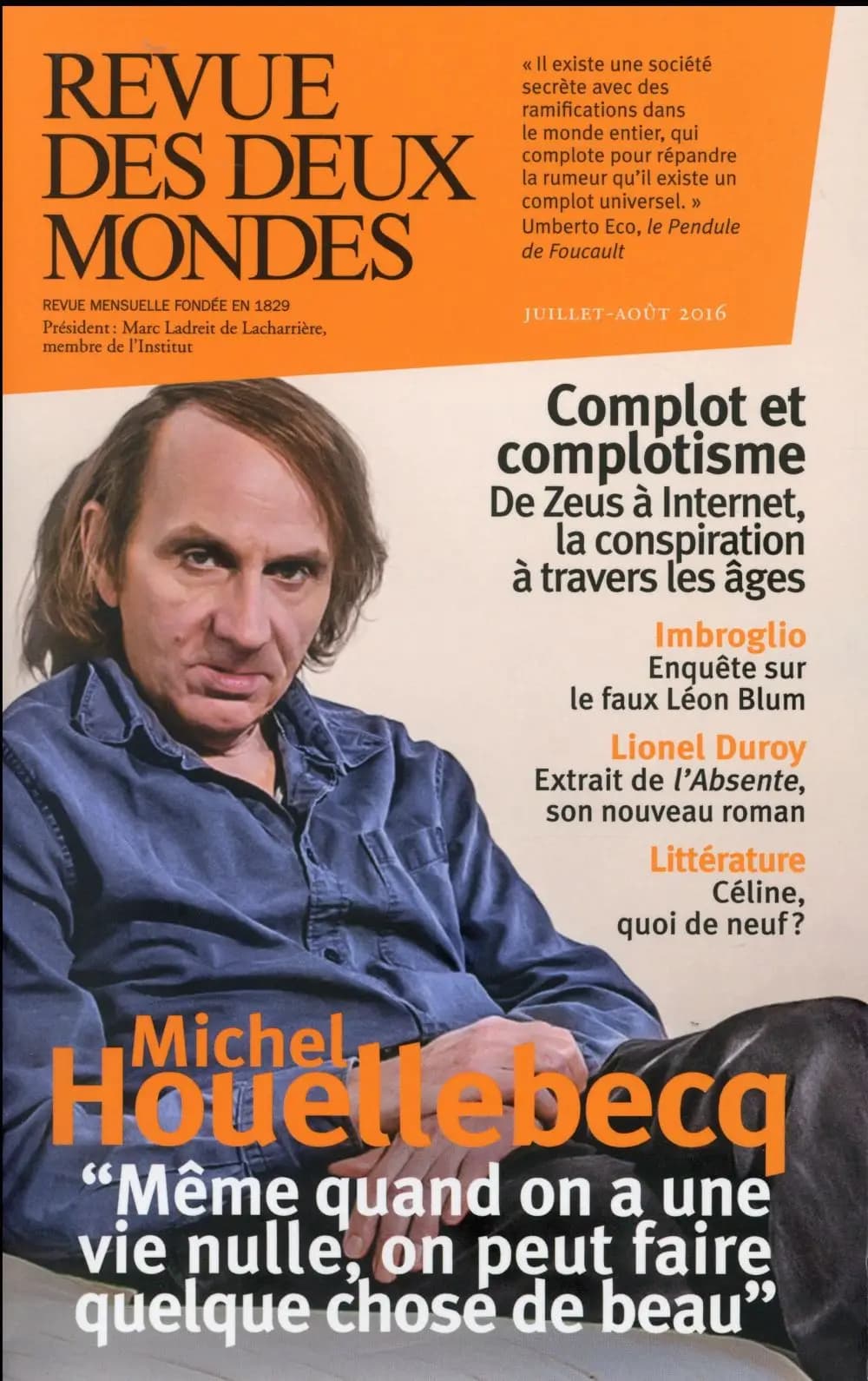 Revue des deux mondes juillet-août 2016