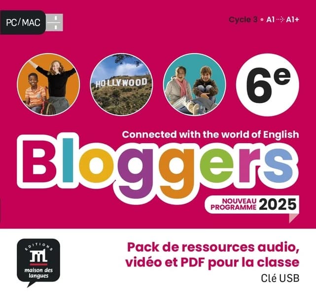 Bloggers : anglais ; 6e ; Cycle 3 ; A1