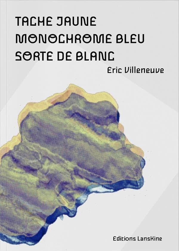 Tache jaune, monochrome bleu, sorte de blanc