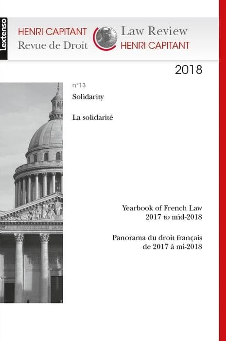 Revue de droit Henri Capitant n.13 : les solidarités