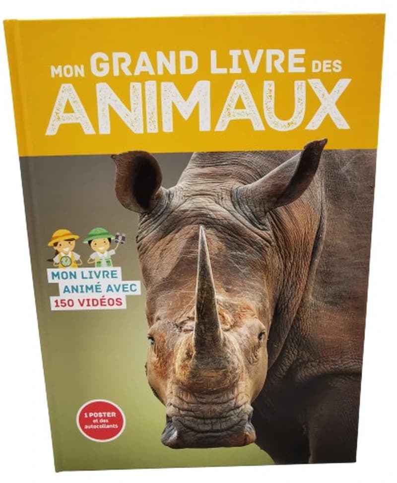 Mon grand livre des animaux : mon livre animé avec 150 vidéos
