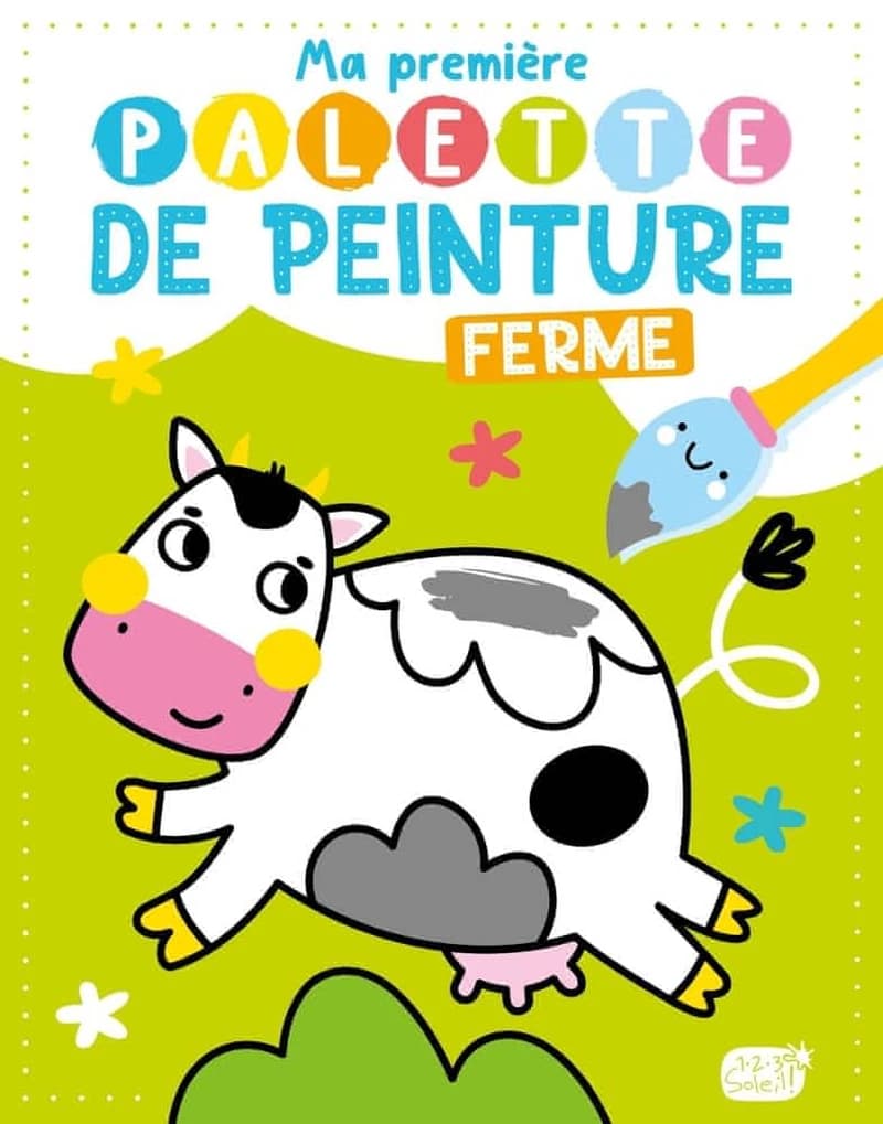 Ma première palette de peinture : ferme : [Album à colorier]