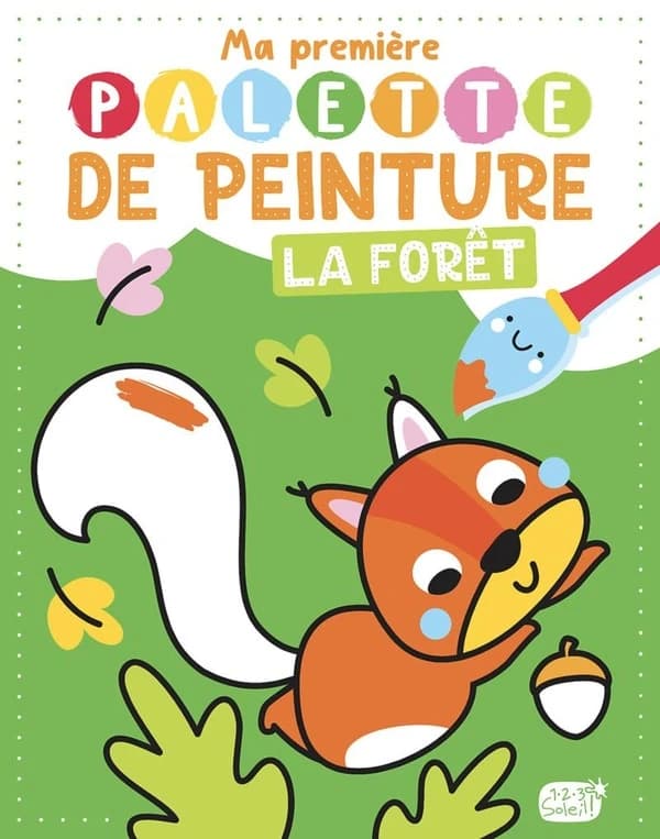 Ma première palette de peinture : la forêt : [Album à colorier]