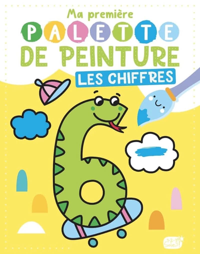 Ma première palette de peinture : les chiffres : [Album à colorier]