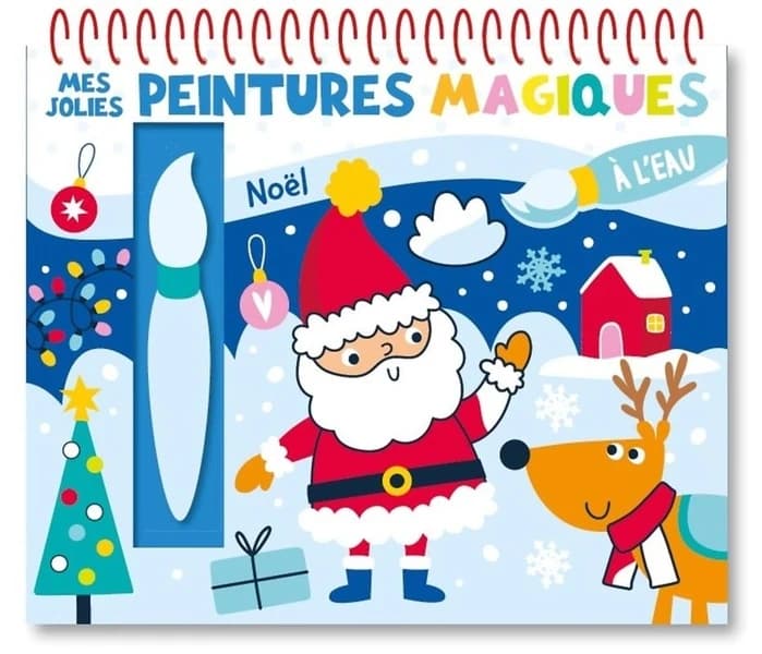 Mes jolies peintures magiques à l'eau : Noël : [Album à colorier]