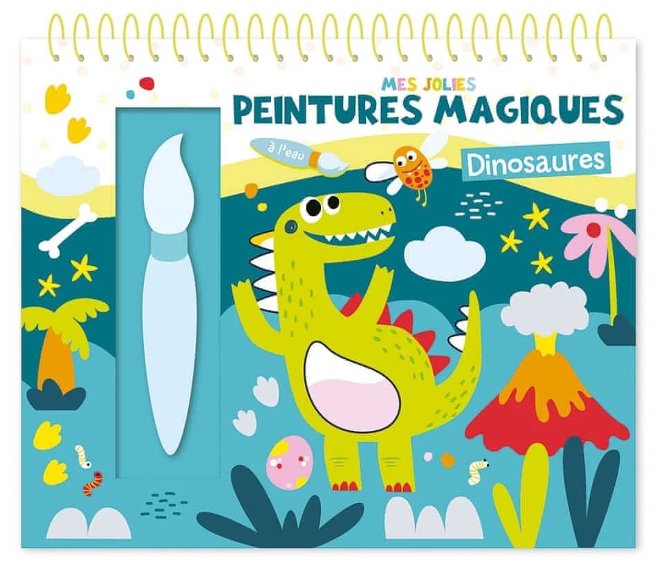 Mes jolies peintures magiques : Dinosaures : [Album à colorier]
