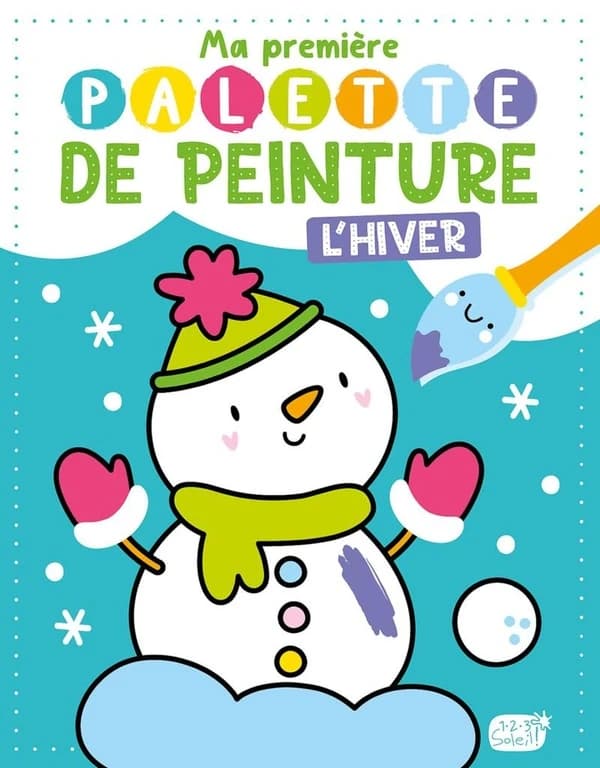 Ma première palette de peinture : l'hiver : [Album à colorier]