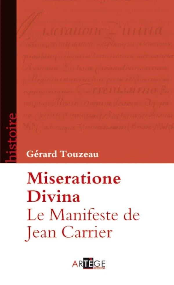Miseratione divina : le "Manifeste" de Jean Carrier, 1429
